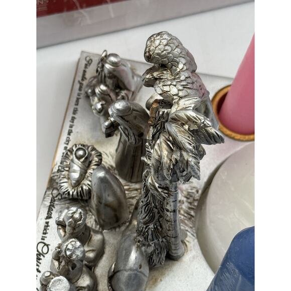 Dicksons Christmas Nativity Advent Book Figurine Candle Holder Resin Wreath READ - Picture 14 of 16